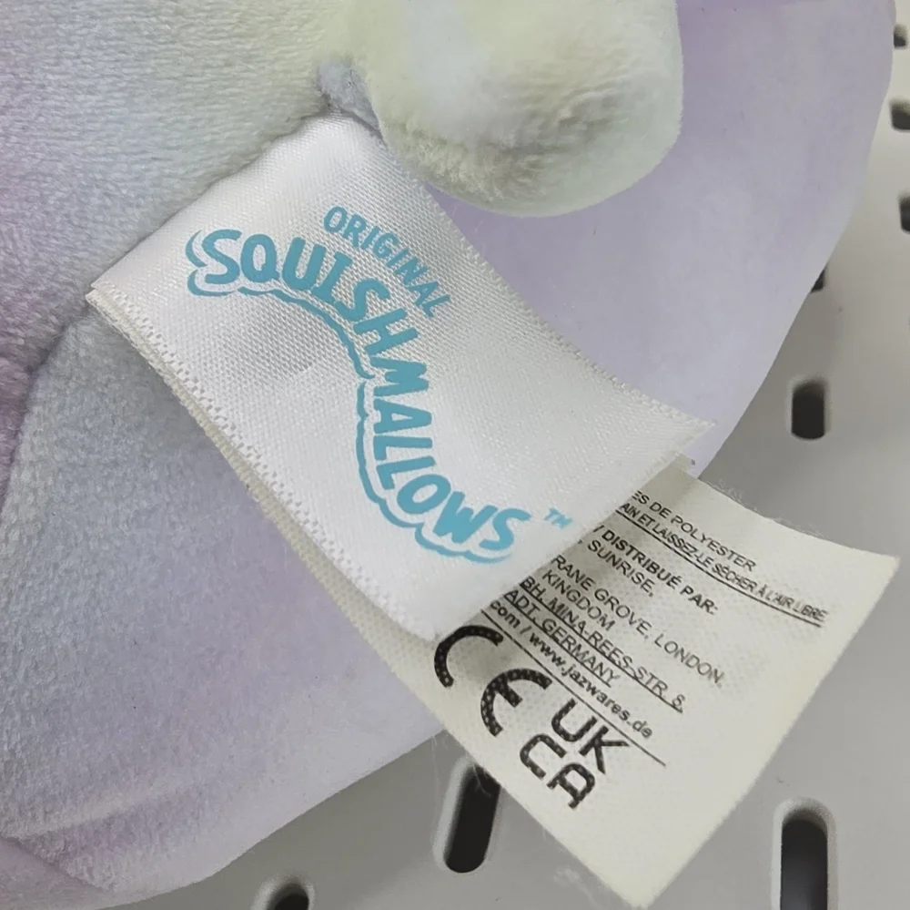 SQUISHMALLOWS Marianovella Narwhal 7” Plush Toy Pastel Unicorn Whale Kawaii Novi